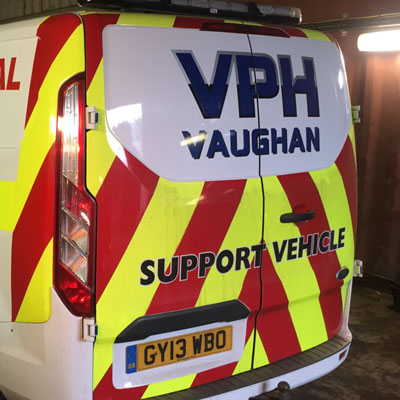 Ford Transit 2006-2014 H3 Van Chapter 8 Prismatic Chevron Kit - Rear Reflective Adhesive